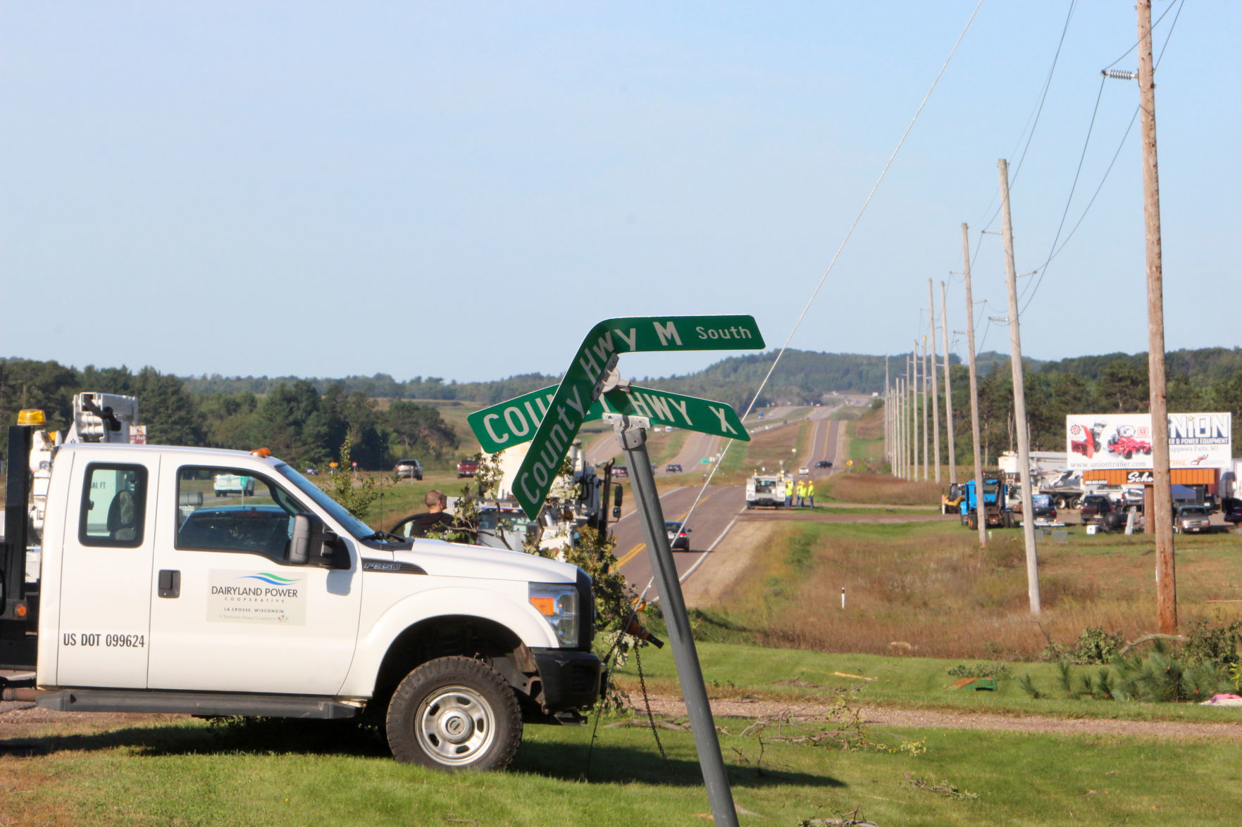 Tornado damage in near Wheaton/Elk Mound 9-25